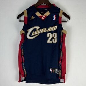 Lebrun James Adidas Swingman Cleveland Cavaliers Jersey Size Youth Medium